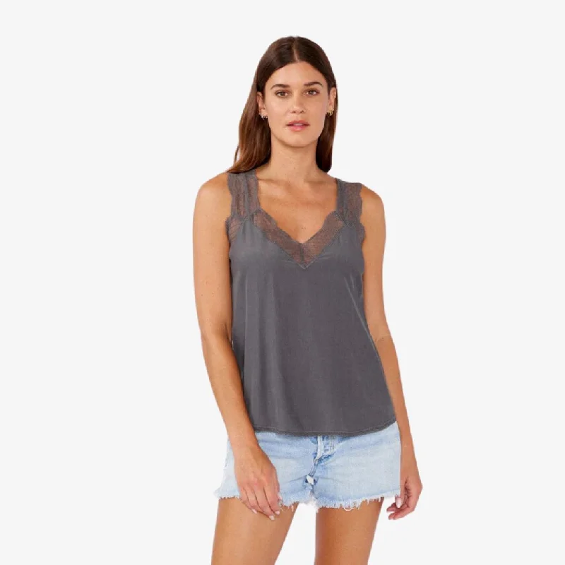 Silvana Lace Top (Pewter)