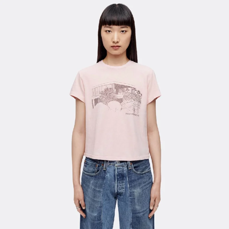 50s Boxy "Kaufmann House" Tee (Peony)