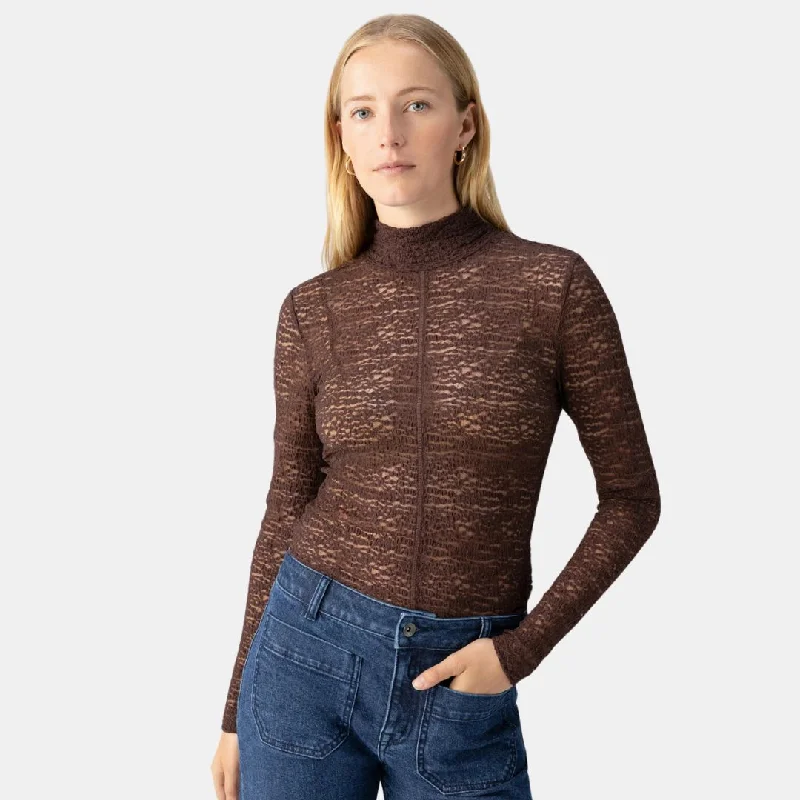 Textured Mock Knit Top