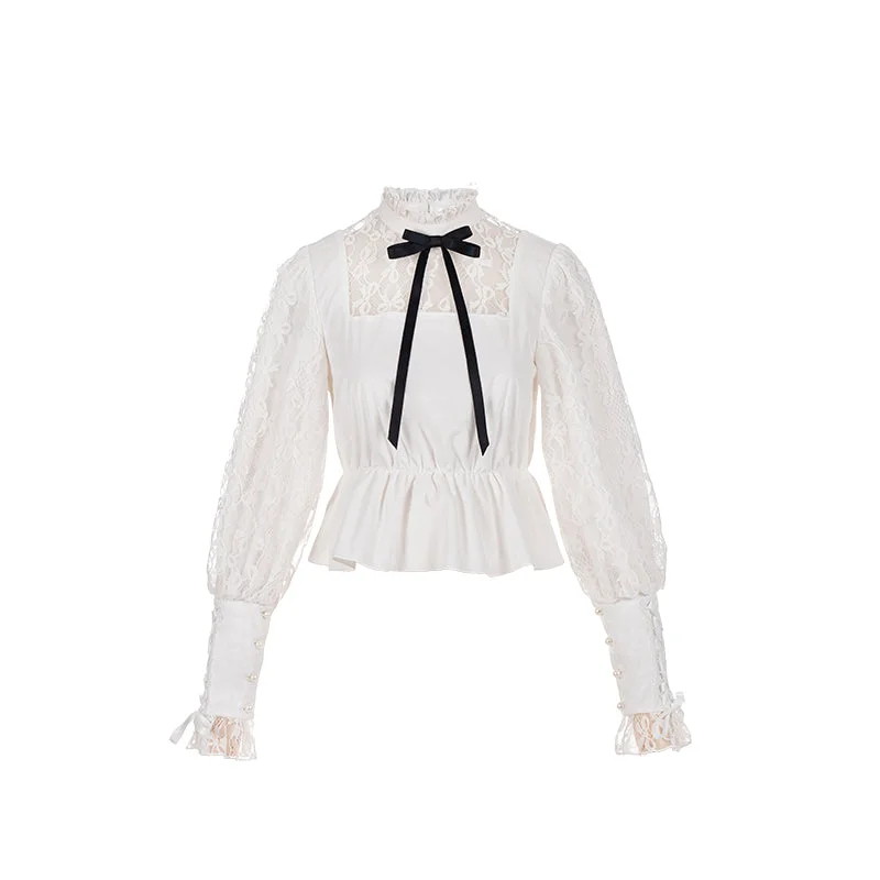 blouse (with ribbon bow)