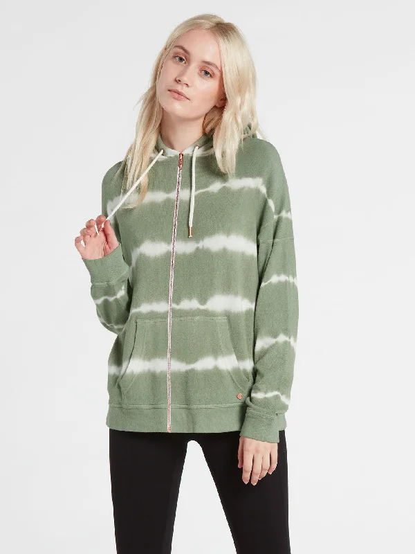 Lived In Lounge Zip Sweatshirt - Light Army