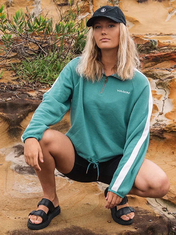 Way Stacked Mock Neck - Jade