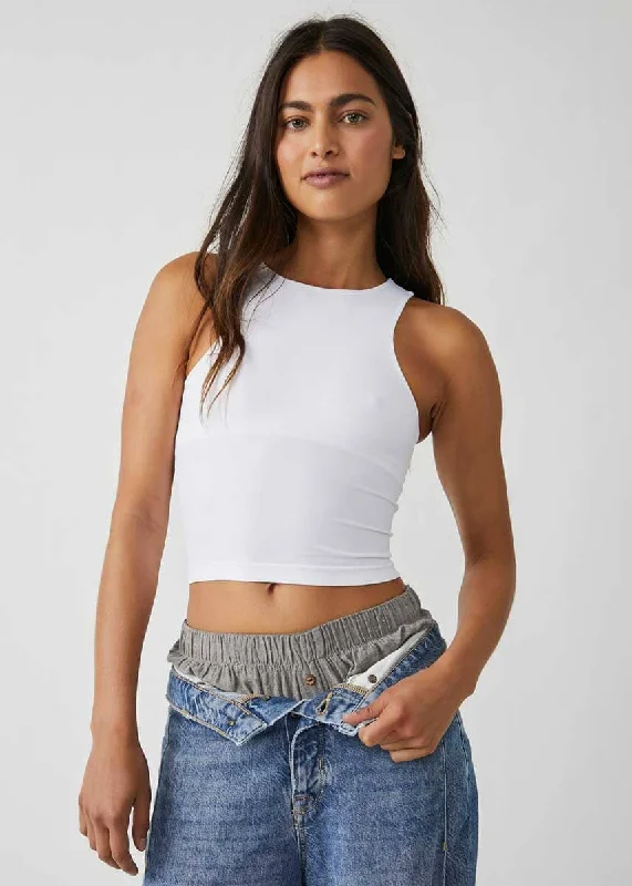 Clean Lines Cami - White