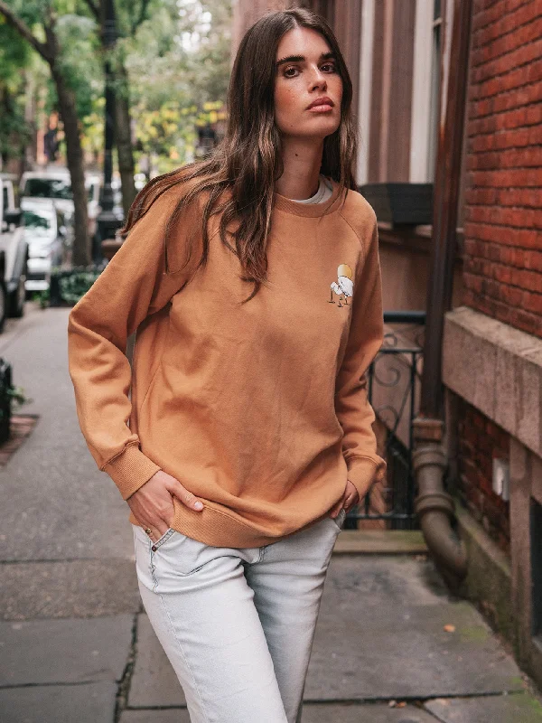 Stone Magic Boyfriend Crew Sweatshirt - Wild Ginger