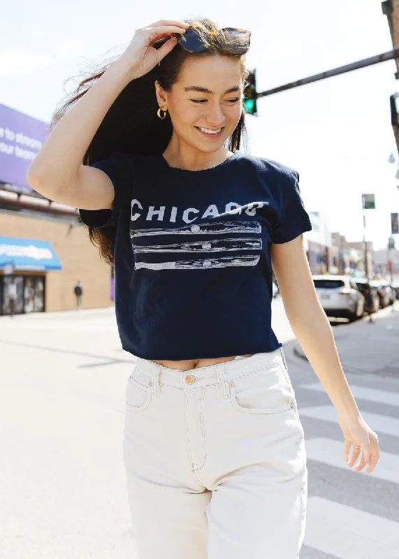 Chicago Slugger Vintage Crop T-Shirt