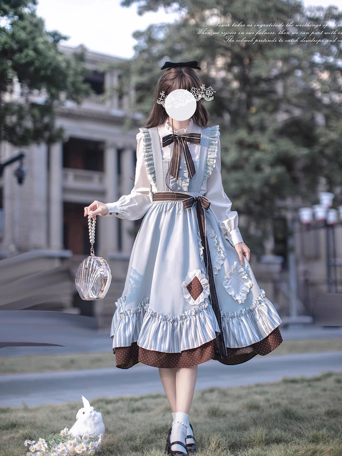 HuTaoMuJK~Magical Vocal Club~Classic Lolita Jumper Skirt Elegant Shirt Suit