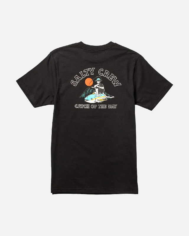 Catch Of The Day  S/S Tee Kids - Black