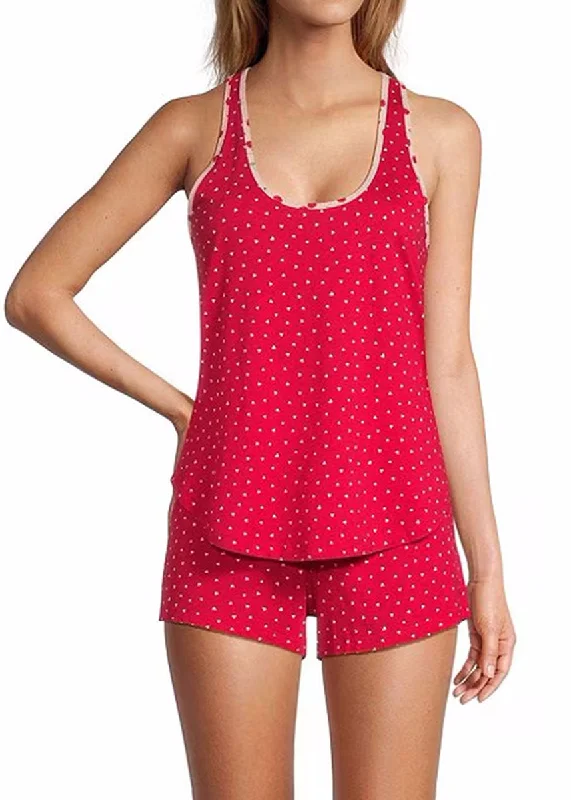 Hearts Mix & Match Tank - Ruby Red