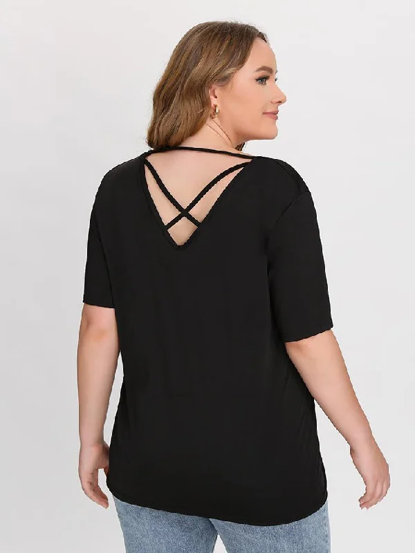 Basic Open Back T-shirt