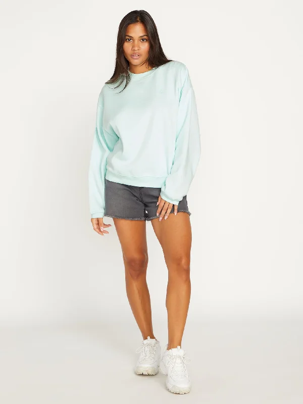 Stone Heart II Crew Sweatshirt - Pale Aqua