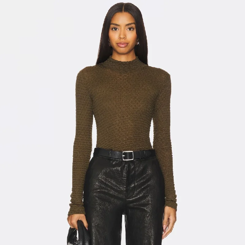 Mesh Lace Turtleneck