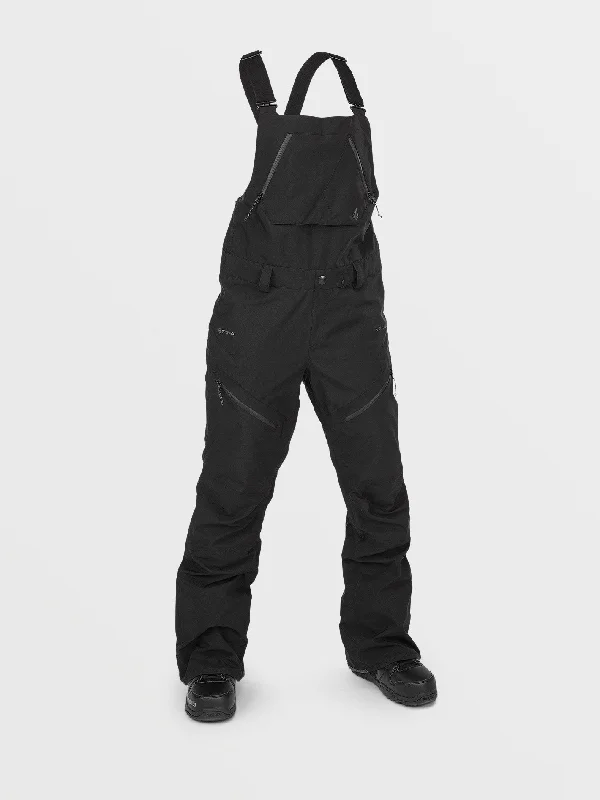 Womens Elm Stretch Gore Bib Overalls - Black