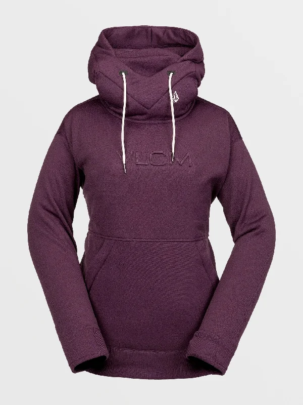 Womens Riding Hydro Hoodie - Blackberry