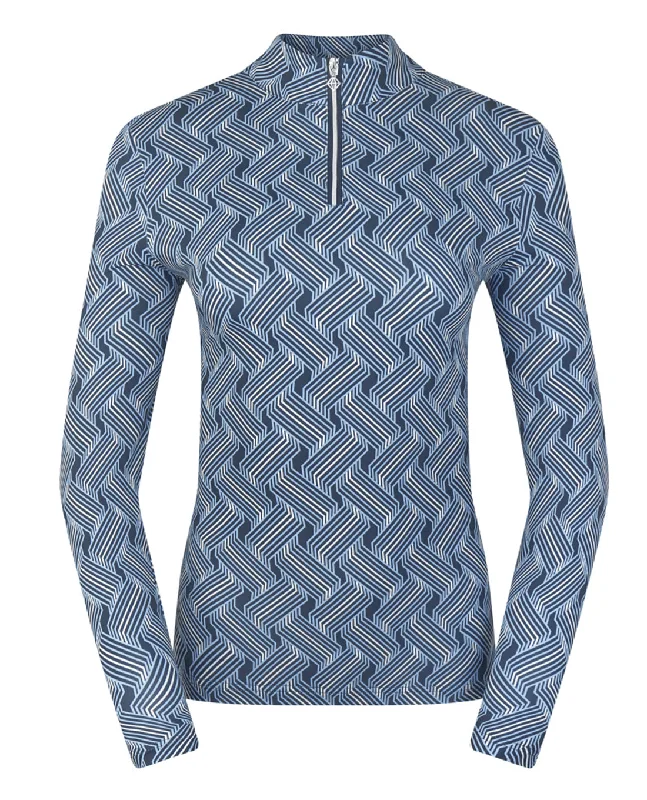 SIZE L - PURE GOLF Arusha Winter Midlayer Top 441 Optical Weave