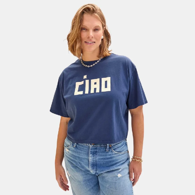 "Ciao" Le Carre Tee (Navy)