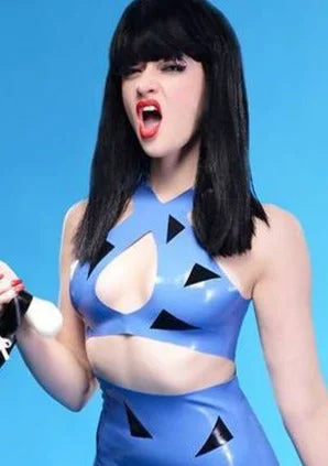 Latex Flintstone Bra top.