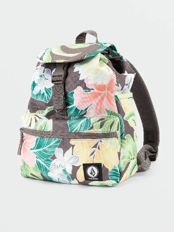 Volcom Stone Drawstring Backpack - Slate Grey