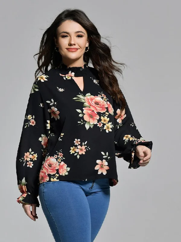 Floral Flowy Print Blouse