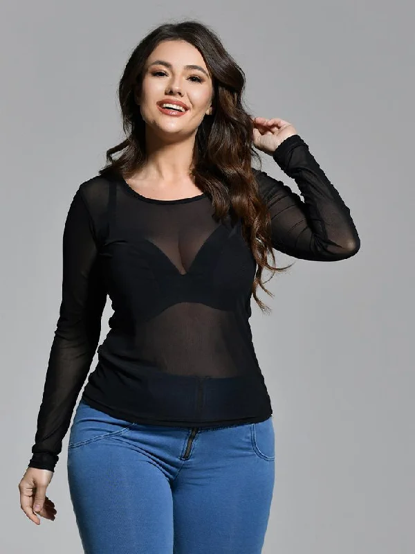 See-Through Mesh Ultra-Thin Top