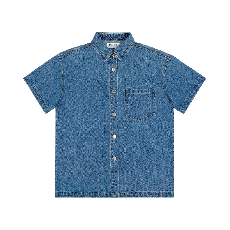 Short Sleeve Denim Shirt