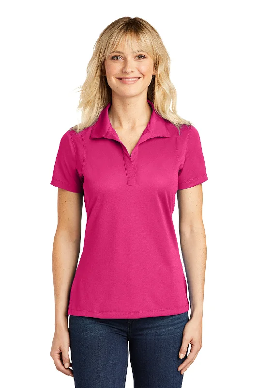 Sport-Tek Womens Sport-Wick Moisture Wicking Short Sleeve Polo Shirt - Raspberry Pink